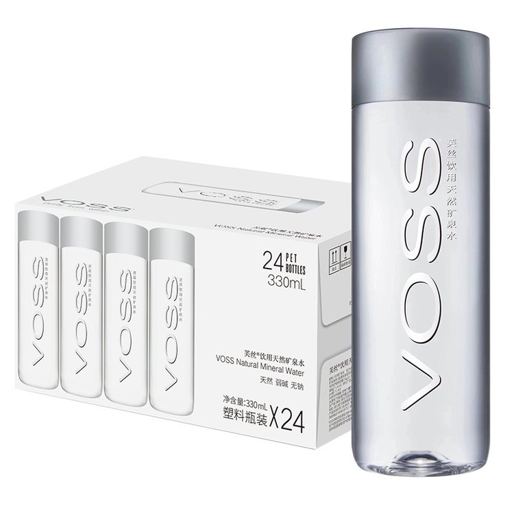 芙絲（VOSS）礦泉水330ml挪威高端品牌重慶團購配送