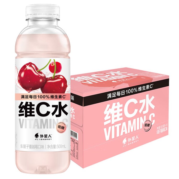 元氣森林外星人維C水車厘子\/檸檬味500ml