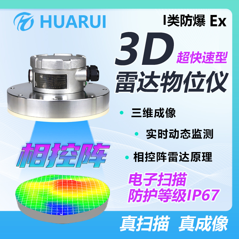 超快速3D雷達(dá)料位計(jì)HR3D-PA60相控陣料倉物位測量庫存防護(hù)IP67