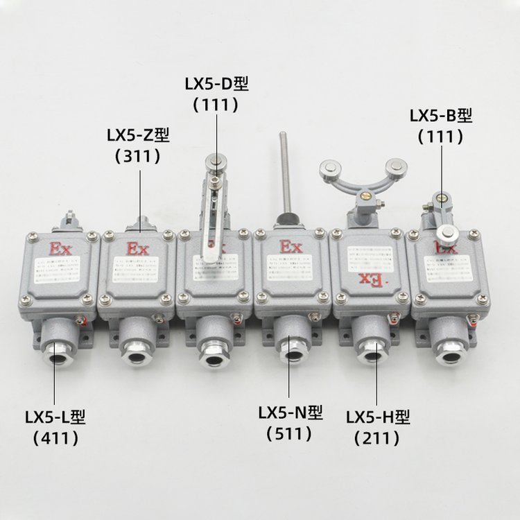 防爆行程開關限位B型DLXKLX5-15B\/5d腳踏雙踏柱塞lx5-D滾輪