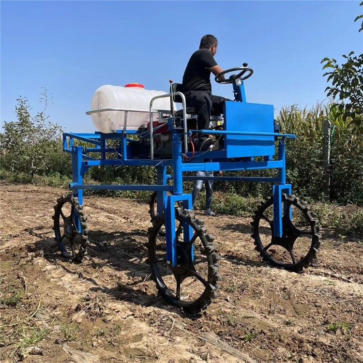 自走式四輪打藥機(jī)，小麥噴藥機(jī)坐架式果園風(fēng)送式噴霧器