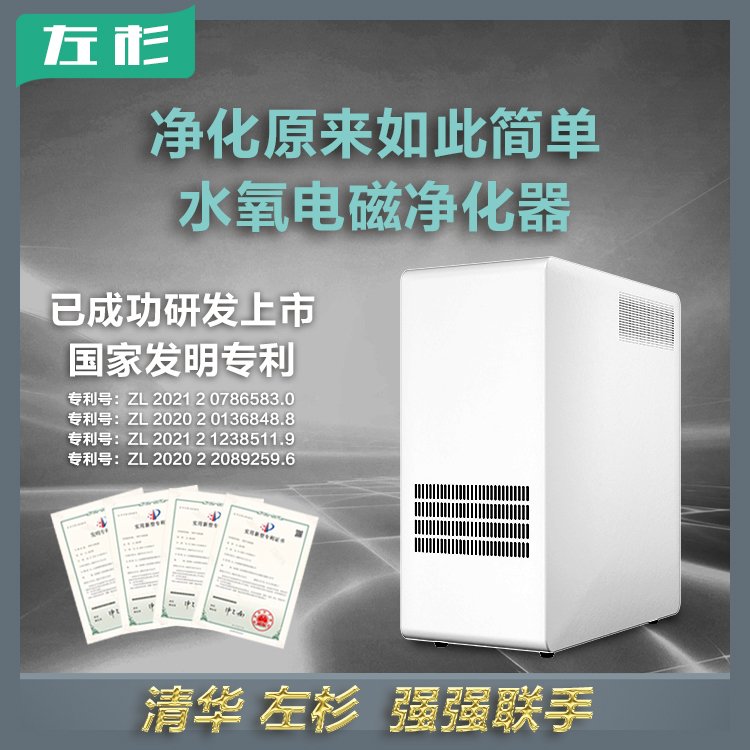 左杉空氣凈化器家用殺菌室內(nèi)辦公室除霧霾粉塵零耗材凈化器