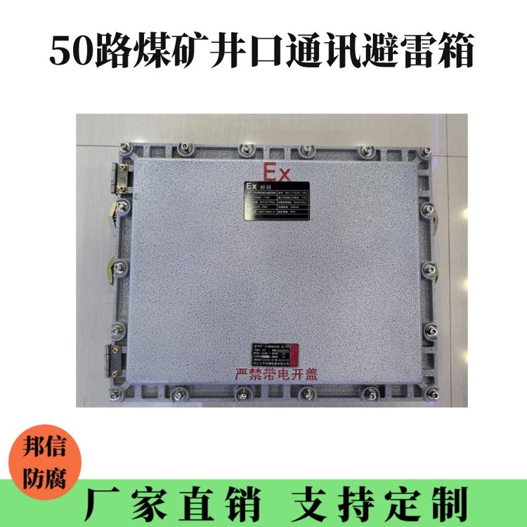 50路煤礦井口通訊避雷箱通信線路防雷箱防雷器本安型礦用防爆箱