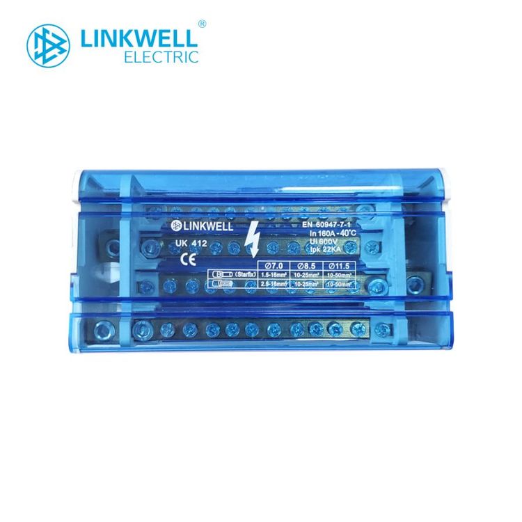 LINKWELL4極接線端子盒分線排單級(jí)160A并線器多功能