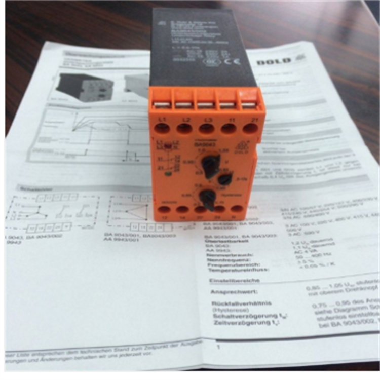 德國(guó)DOLD多德繼電器LG5928電壓繼電器
