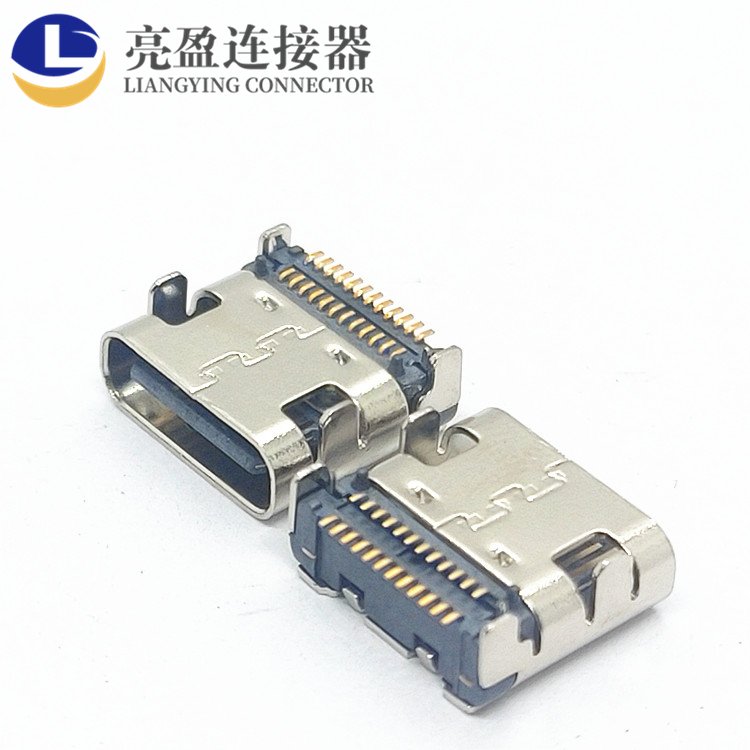 USB連接器TYPE-C貼片母座24P雙排貼片SMTL=7.9MMtype-c母座