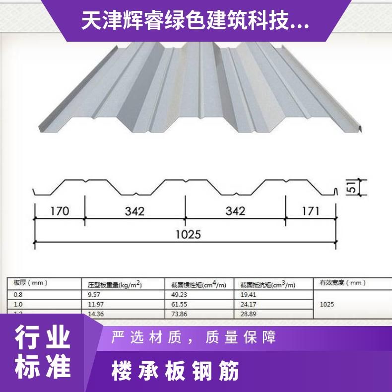 輝睿HV-305壓型鋼板樓承板Q235混凝土樓板40g~360g強度高天