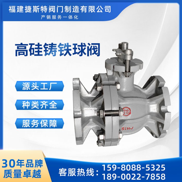 捷斯特高硅鑄鐵球閥Q41G-16Si耐腐蝕耐沖刷海水閥廠家直發(fā)