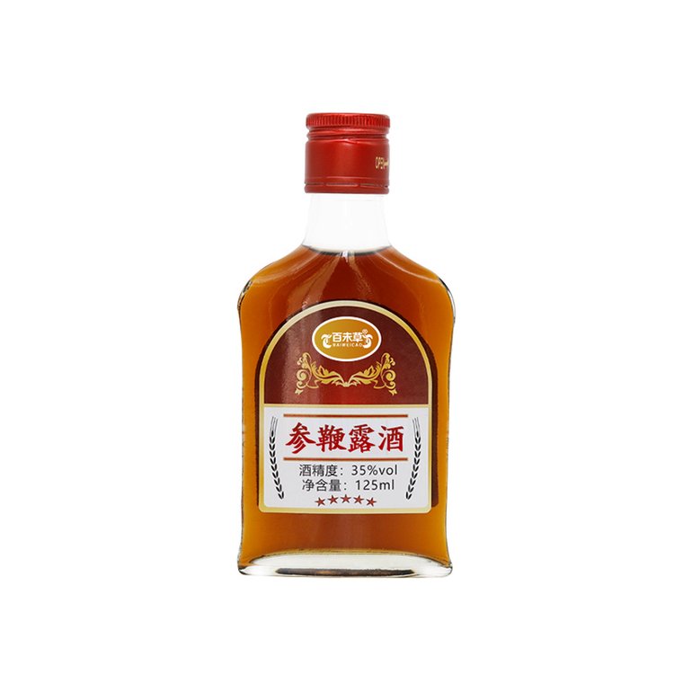 百未草參鞭露酒小瓶裝125ml100ml養(yǎng)生酒多種規(guī)格定制加工