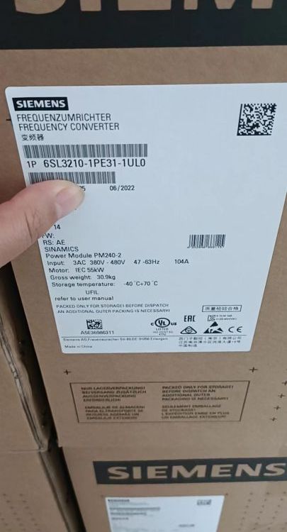 PM240-255KW功率單元6SL3210-1PE31-1UL0西門子代理商G120變頻器