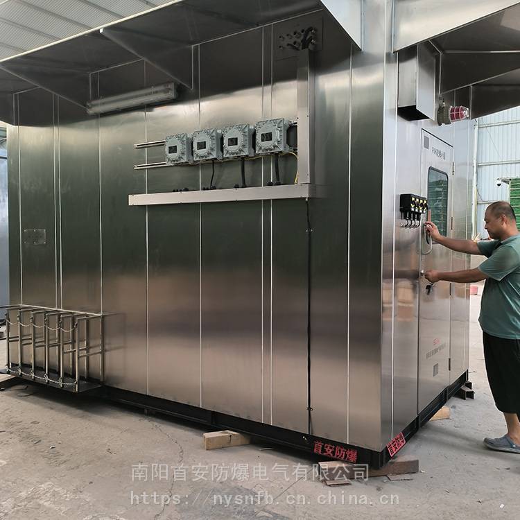 防爆小屋正壓分析監(jiān)測站房首安定做3*3*2.8m碳鋼噴塑不銹鋼戶外