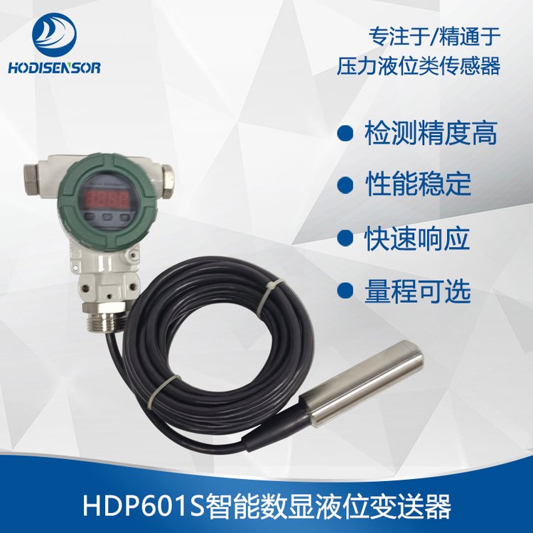 HDP601S投入式智能數(shù)顯液位變送器傳感器水位水箱壓力測量