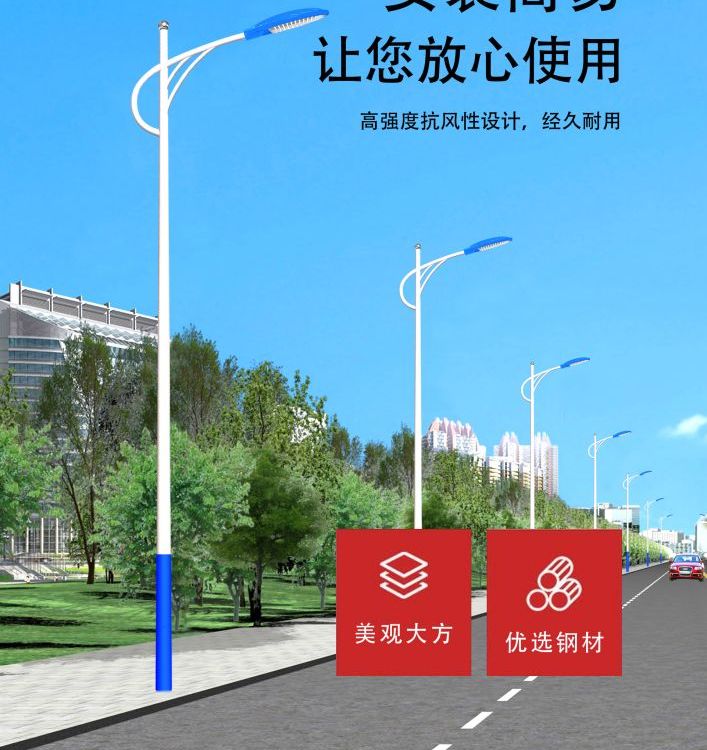 廠家直銷道路路燈路燈價(jià)錢優(yōu)惠燈桿燈具參數(shù)可定制