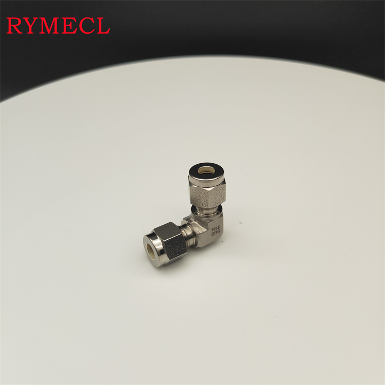 RYMECL卡套式儀器儀表管道專用耐高壓316L不銹鋼彎頭SS-SK9