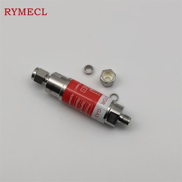 RYMECL高壓儀器儀表管道專用耐腐蝕316L不銹鋼卡套阻火器TP-T