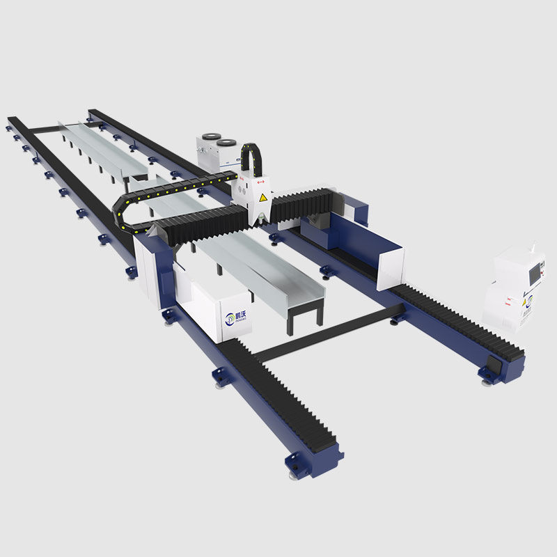 鵬沃H型鋼鋼結(jié)構激光型材切割機工字鋼槽鋼數(shù)控光纖激光切割機