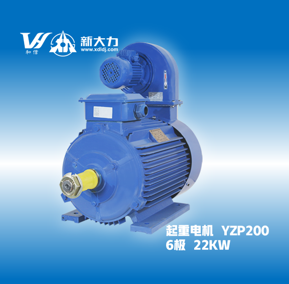 新大力電機(jī)YZP200L-6-22KW變頻調(diào)速起重及冶金用電動機(jī)