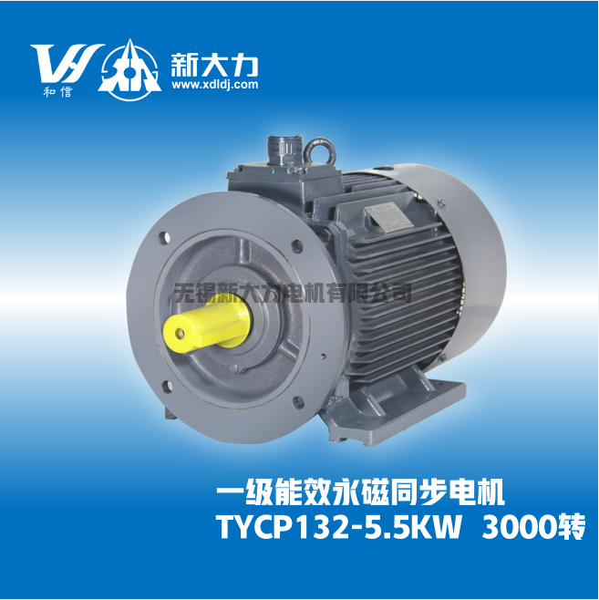 新大力一級能效永磁變頻電機TYCP132-8-5.5KW1000\/1500\/3000轉(zhuǎn)