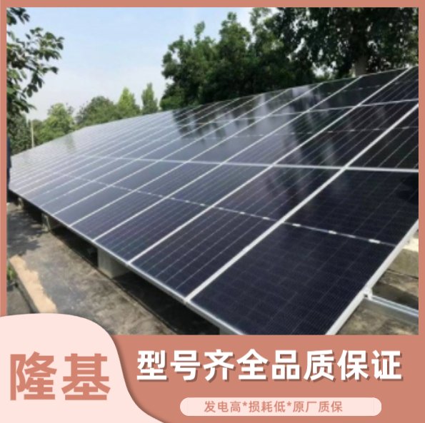 工商業(yè)太陽能光伏隆基組件電池板單晶半片雙面組件分布式光伏板