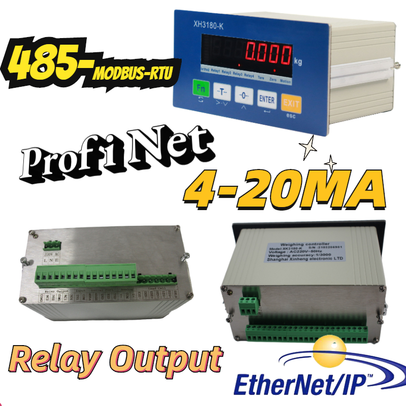 XH3180-PN通訊儀表，工業(yè)秤profinet（PN）通訊協議4-20MA控制PLC