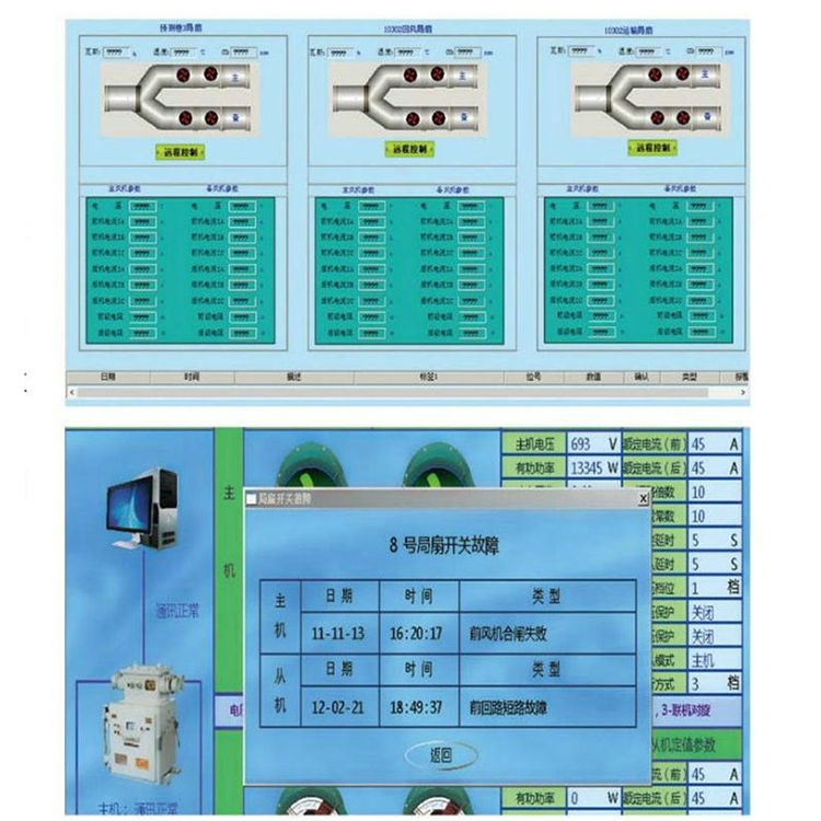 KJ712主通風(fēng)機監(jiān)控系統(tǒng)煤礦井下一件啟停和自動切換功能貨源充足