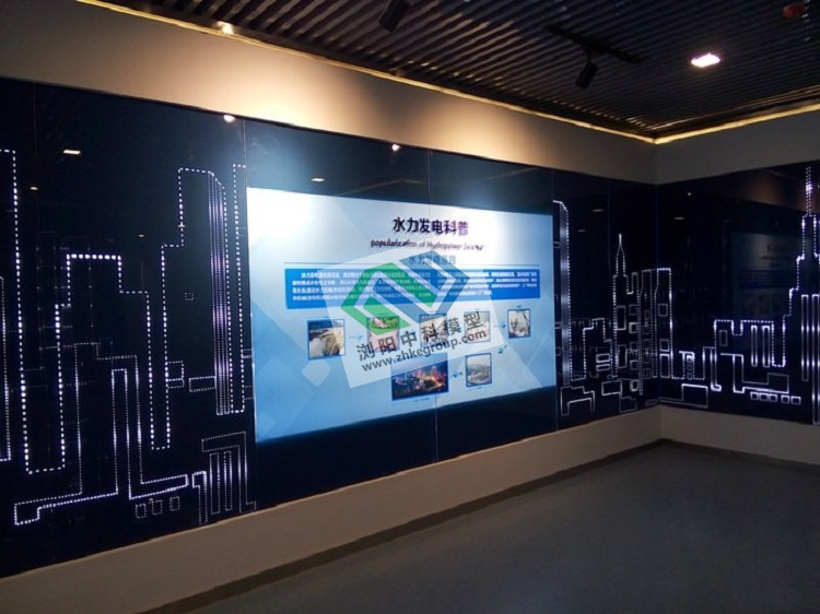 華電工程科普展示水電站模型動態(tài)演示