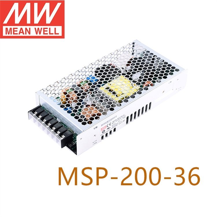 MSP-200-36200W5.7A單路輸出PFC醫(yī)療MOOP等級醫(yī)用型明緯開關(guān)電源