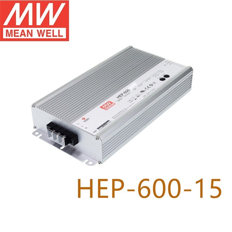 HEP-600-15540WDC15V36A無風(fēng)扇全密封高效率帶PFC明緯電源