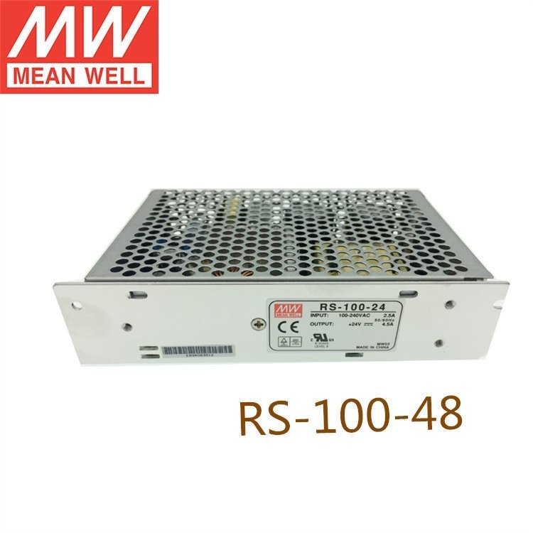 RS-100-48v100W單路惡劣環(huán)境適用明緯開(kāi)關(guān)電源變壓器過(guò)載保護(hù)