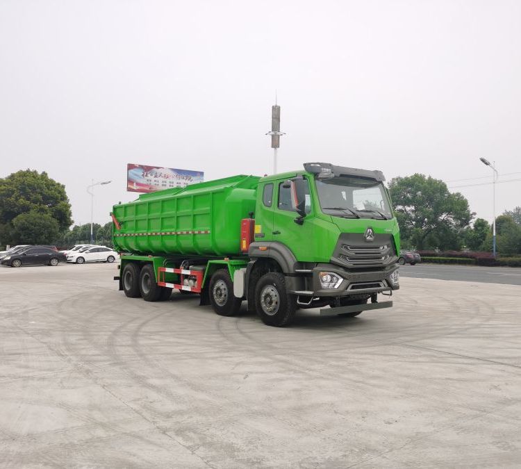 污水廠污泥清運車國六密封式污泥自卸車防腐蝕淤泥運輸車