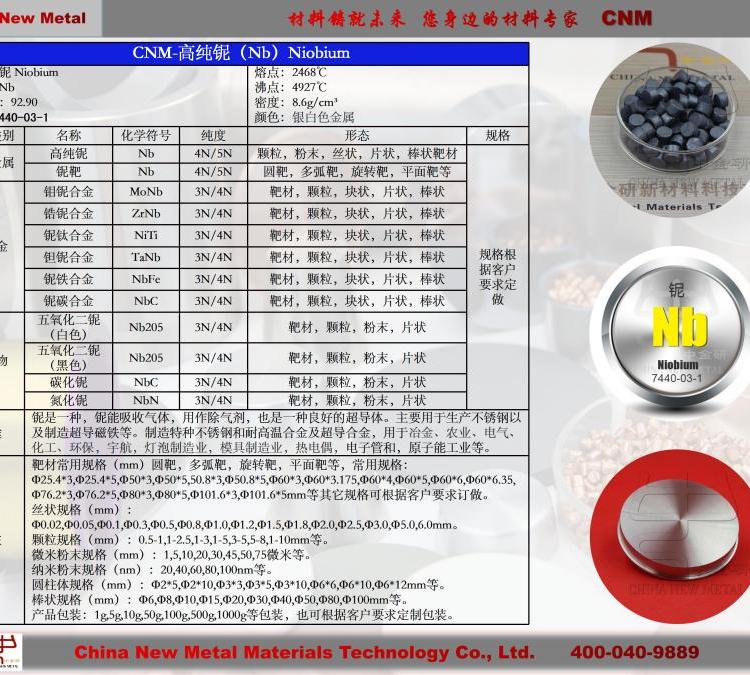 進口原料高品質(zhì)高純鈮絲Mo中金研進口材料絲棒狀物