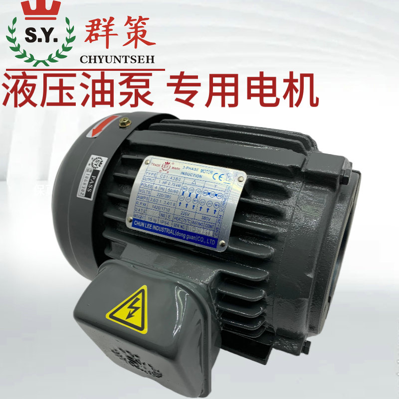 SY群策電機(jī)C03-43B03HP4P油泵專(zhuān)用內(nèi)軸電動(dòng)機(jī)油壓液壓直插