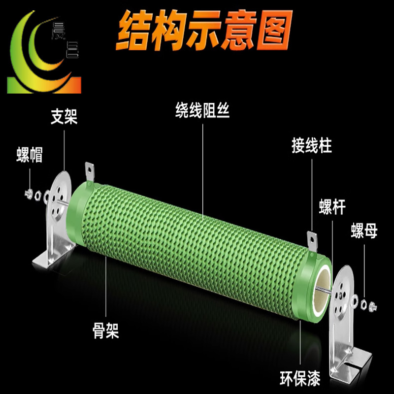 11KW變頻器配置RXLG-1040W50RJ波紋線繞剎車放電制動電阻器