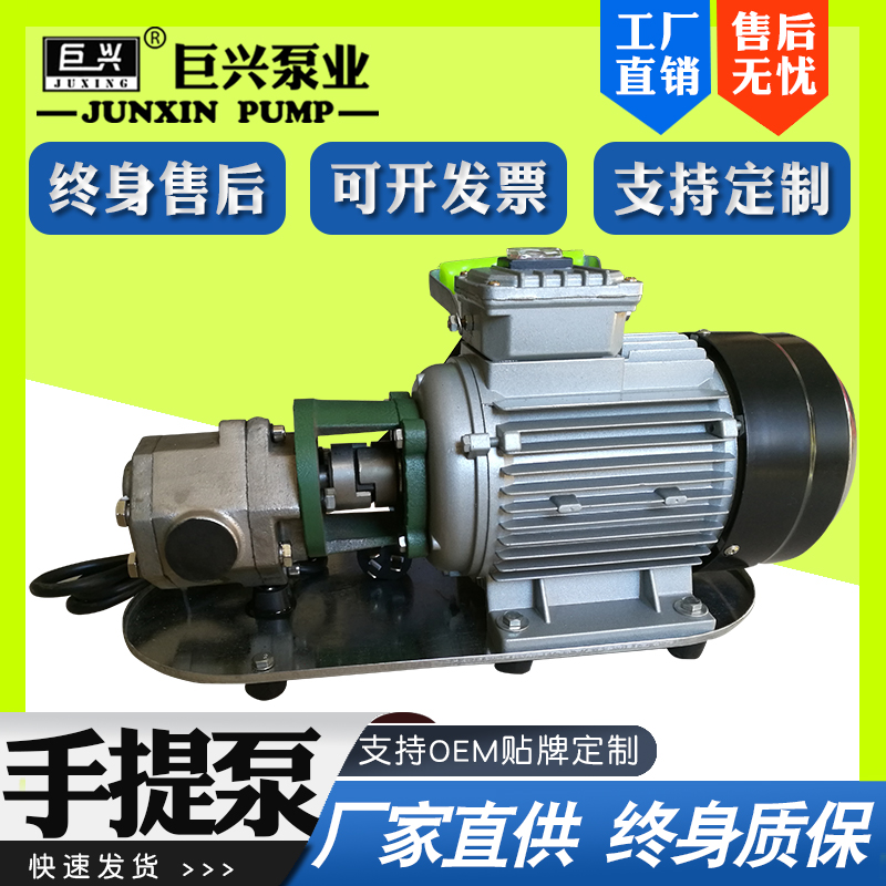 WCB便攜式抽油泵電動(dòng)手提輸油泵壽命長(zhǎng)重量輕噪音小