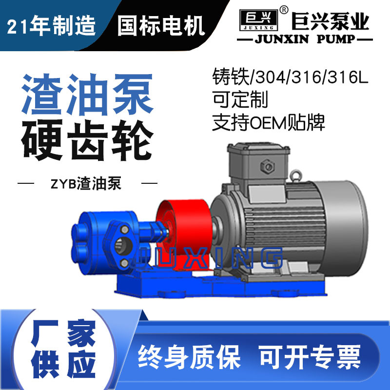 豆渣輸送泵硬齒面耐磨渣油泵煤焦油臟油齒輪泵廢機油合金泵