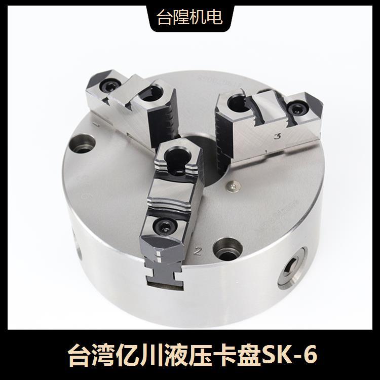 億川液壓卡盤SK-6拉桿行程12mm外徑夾持范圍15-169