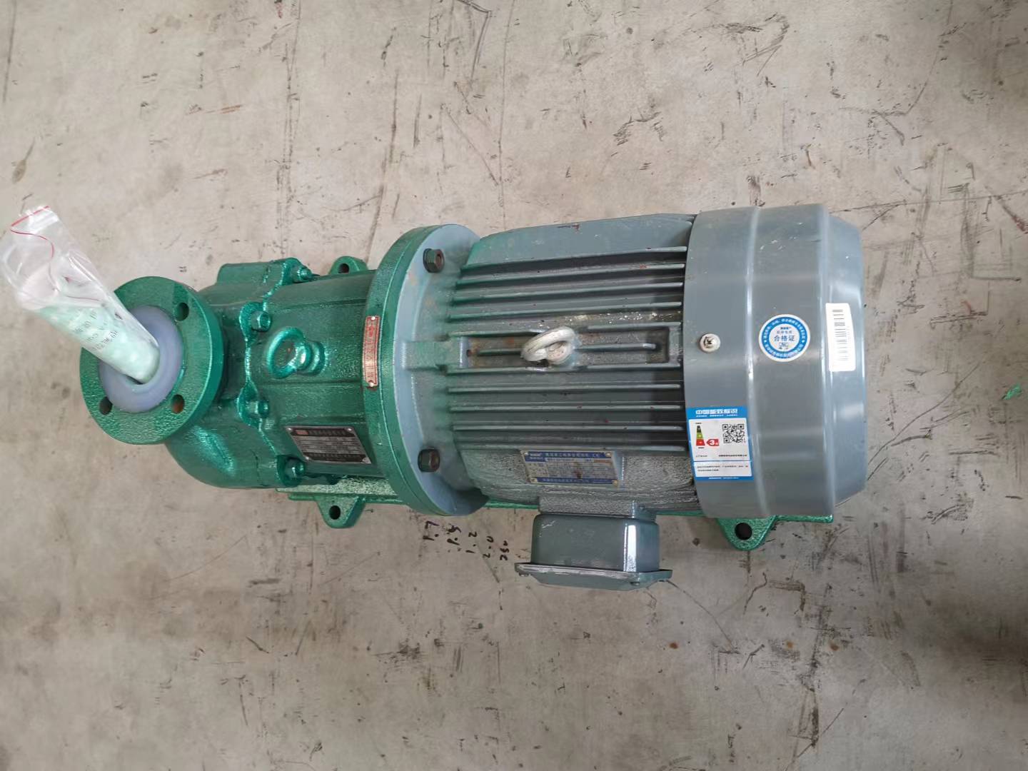 進口立式襯氟耐腐蝕耐酸堿氟塑料管道離心泵GDF