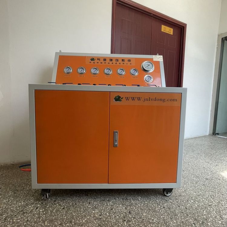 全自動運行電動氮氣增壓機綠動科技蓄能器充氮車