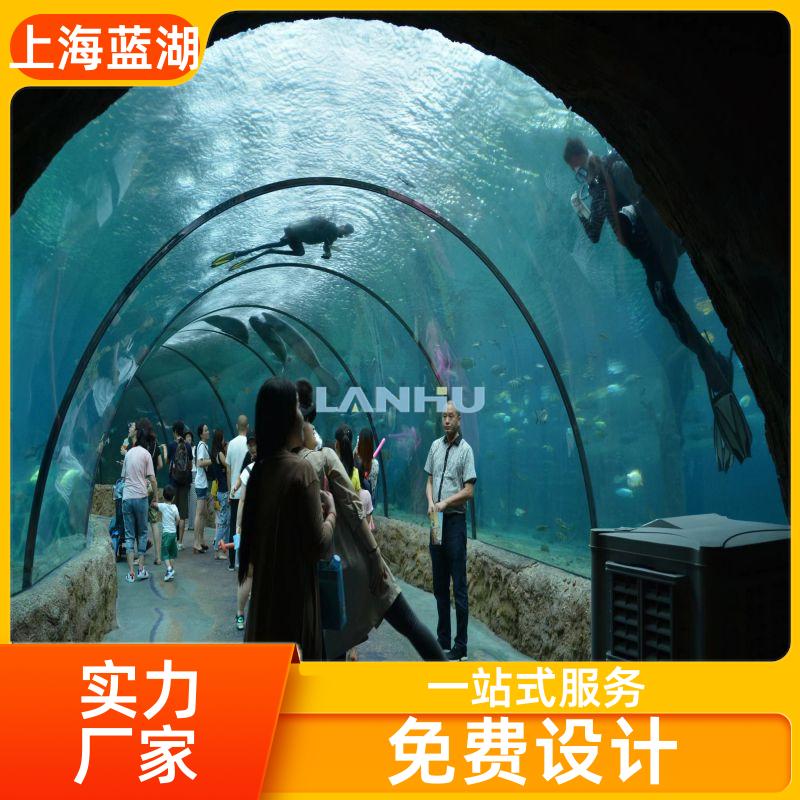 海洋館規(guī)劃別墅水族館高透有機(jī)玻璃個性化定制藍(lán)湖