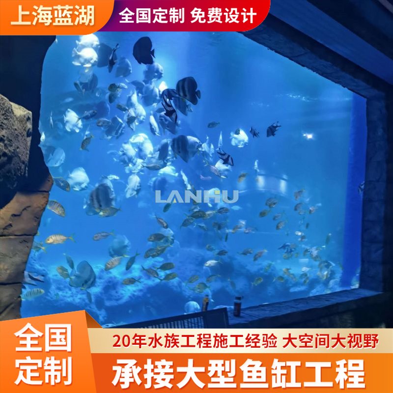 藍湖水族館設計公司設計制作大型亞克力魚缸隧道水族工程