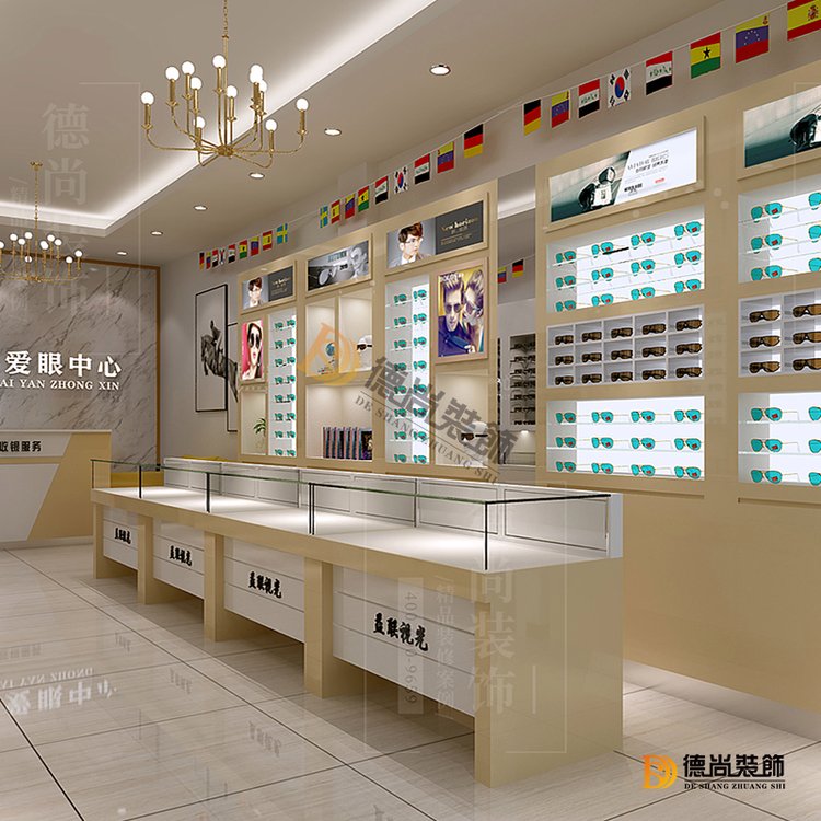 眼鏡展柜訂做商場(chǎng)眼鏡展示柜精品眼鏡店裝修