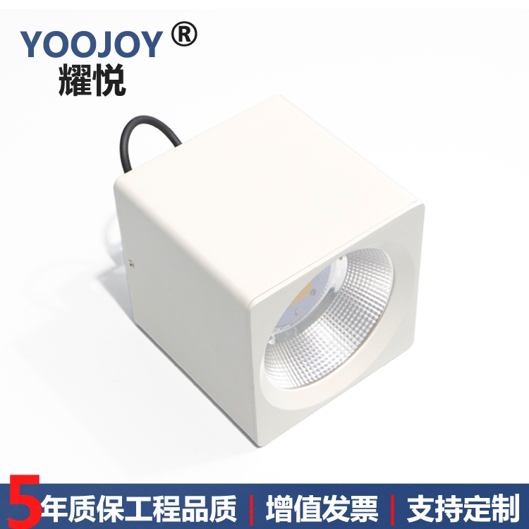 正方形射燈40W50W60W70W80W100W方形天花筒燈SMD貼片方通斗膽燈