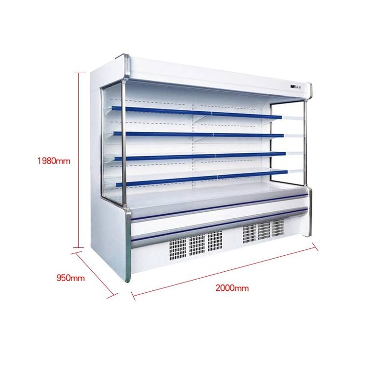超市風(fēng)幕柜商用冰柜保鮮展示柜鮮花水果蔬菜冷藏飲料柜多款可選