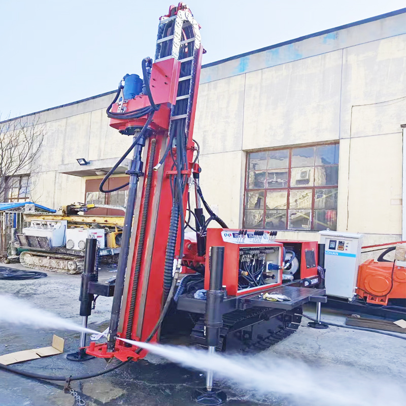 聚強(qiáng)雙管履帶旋噴鉆機(jī)頂管降水井加固止水高壓旋噴樁機(jī)旋噴注漿機(jī)