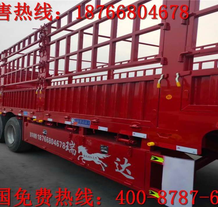 二手牽引掛車高低板倉(cāng)欄報(bào)價(jià)輕型花欄以舊換新