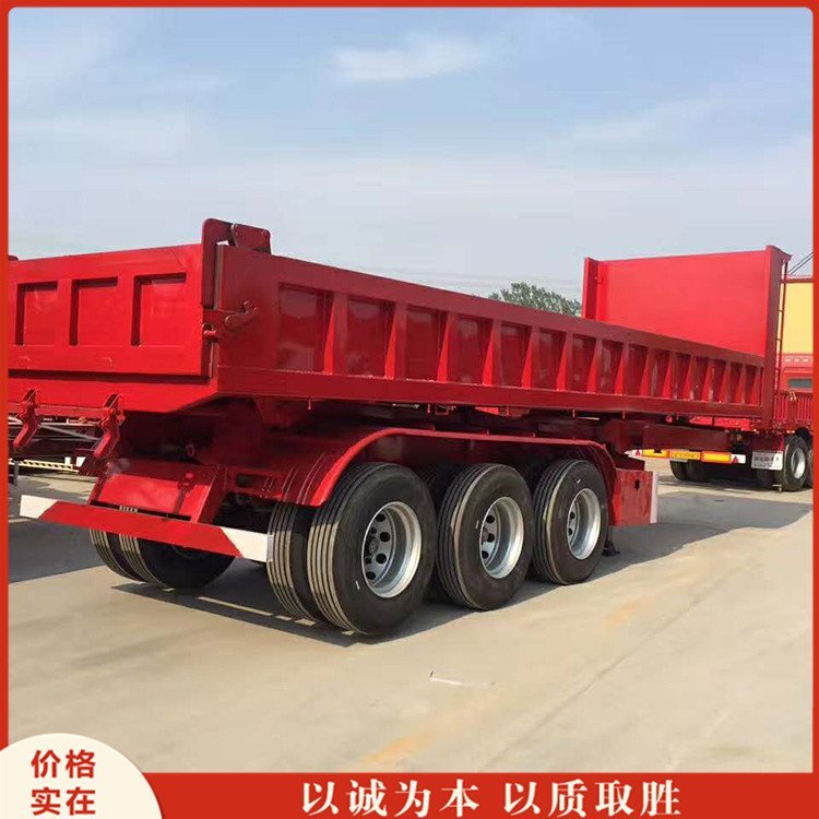 平板后翻半掛車9米后翻半掛車后翻自卸半掛車常年供應(yīng)
