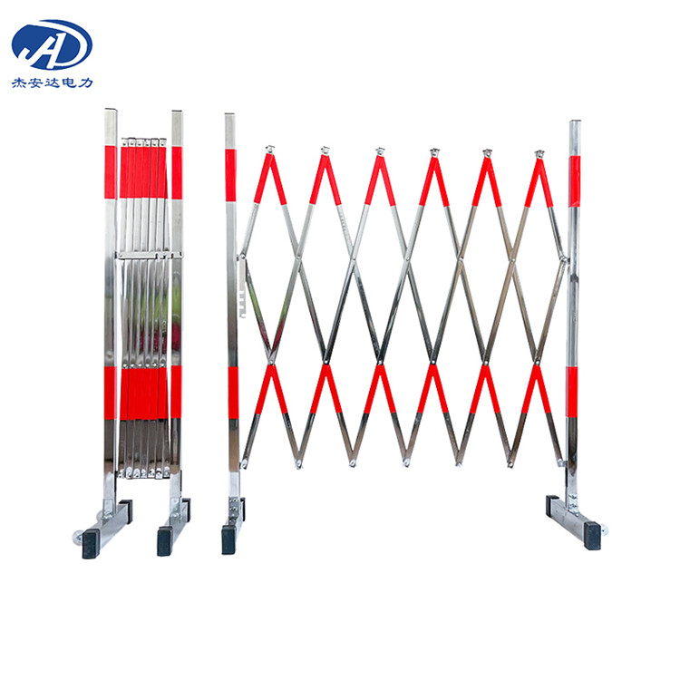 不銹鋼伸縮圍欄JAD-1.2*2.5米戶外防雨防潮穩(wěn)固靈活滑輪隔離護(hù)欄