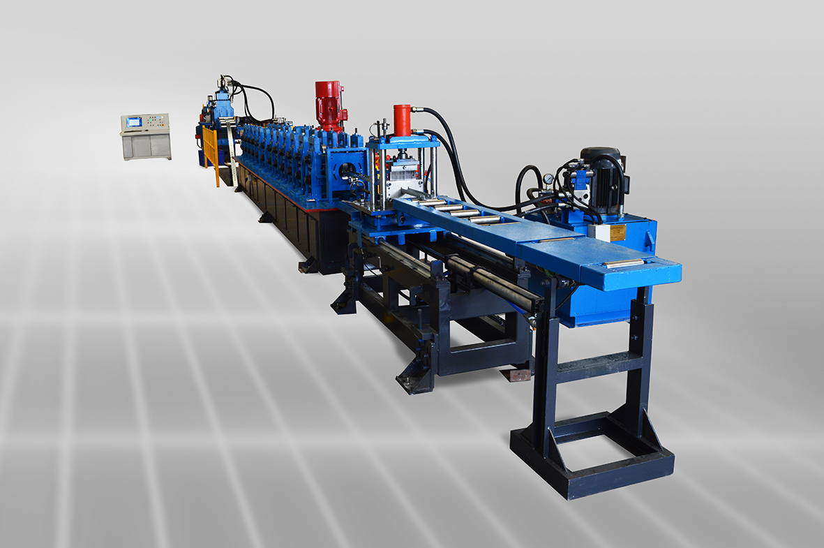 光先數(shù)控C型鋼沖孔冷彎成型生產(chǎn)線光伏支架輥壓成型自動設(shè)備