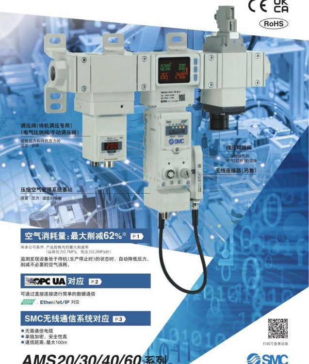 SMC壓縮空氣管理系統(tǒng)AMS20\/30\/40\/60AMS20A-H00C-EN-KLG無線控制