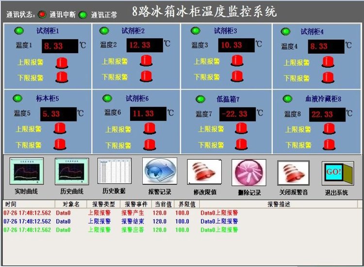 冷鏈冰箱無線測溫系統(tǒng)冰柜測溫儀試劑冰箱溫濕度監(jiān)控系統(tǒng)